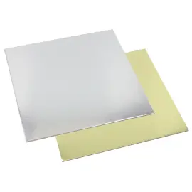 Neli&ouml;nmuotoiset Kakkualustat Kulta/Hopea 25-kpl