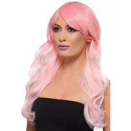 Lämmönkestävä Peruukki Ombre Pinkki