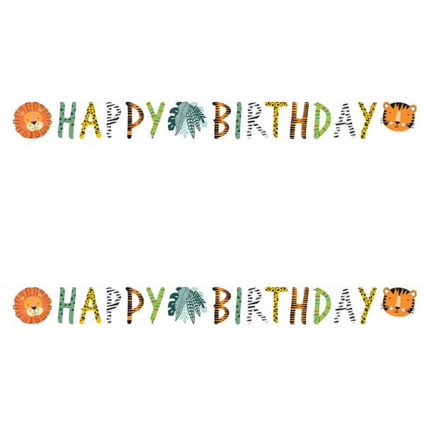 Happy Birthday Kirjainnauha Get Wild