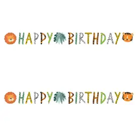 Happy Birthday Kirjainnauha Get Wild