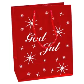 God Jul Lahjakassi Punainen Pieni