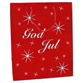 God Jul Lahjakassi Punainen Keskikokoinen