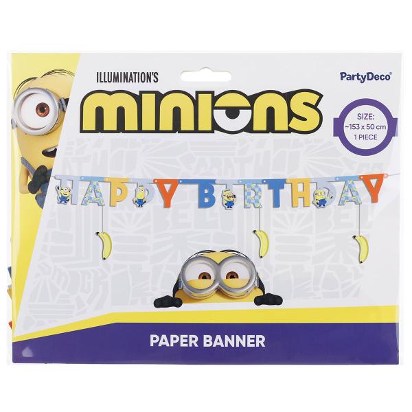 Minions Happy Birthday Viirinauha 153 x 50 cm