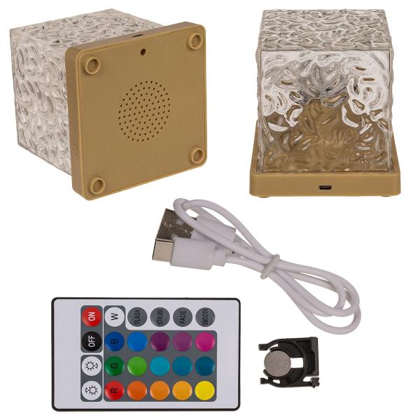 RGB LED-lamppu Aaltokuviolla 11,5 cm