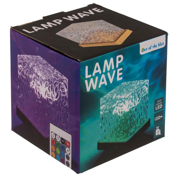 RGB LED-lamppu Aaltokuviolla 11,5 cm