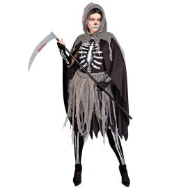 Viikatemies Naamiaisasu Luurangolla Naisten