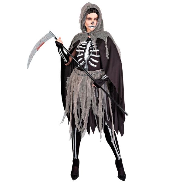 Viikatemies Naamiaisasu Luurangolla Naisten