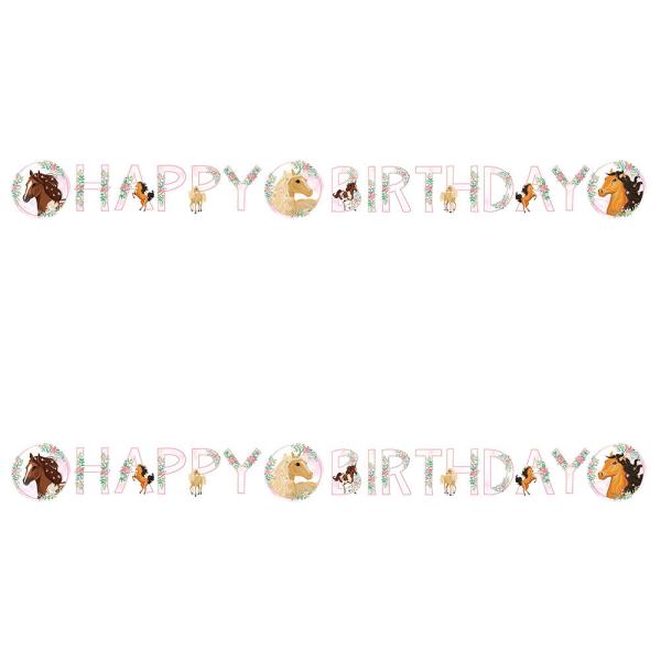 Happy Birthday Kirjainnauha Kauniit Hevoset