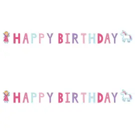 Happy Birthday Kirjainnauha Princess