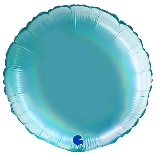 Pyöreä Folioilmapallo Holografinen Platina Tenerife Sea