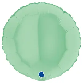 Pyöreä Folioilmapallo Pastellivihreä Matta