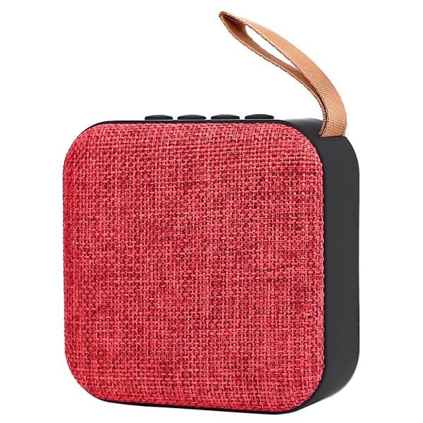 Neliskanttinen Bluetooth Kaiutin Punainen
