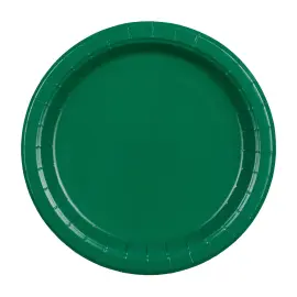 Paperilautaset Tummanvihre&auml; 18 cm 6 kpl