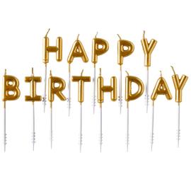 Happy Birthday Kakkukynttilät Kulta