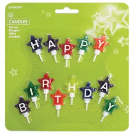 Happy Birthday Kakkukynttilät Tähdellä