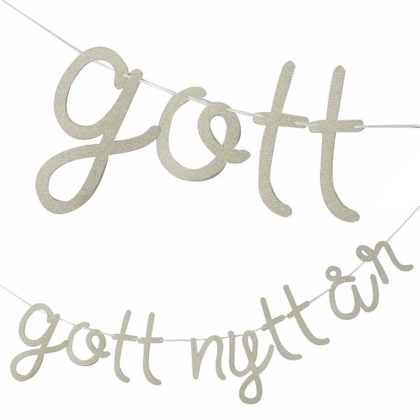 Viirinauha Hyvää Uutta Vuotta Hopea Glitter