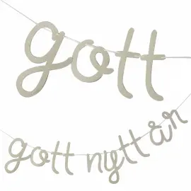 Viirinauha Hyvää Uutta Vuotta Hopea Glitter