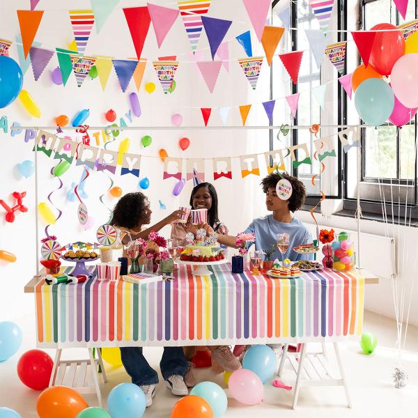 Kirjainviirinauha Happy Birthday Monivärinen 1,7 m