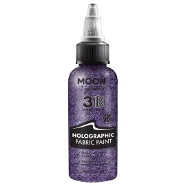 Moon Glitter Holografinen Glitter Tekstiiliväri Violetti 30 ml