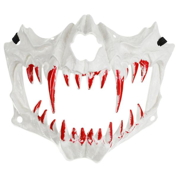 Pääkallo Puolinaamio Verisine Hampaineen