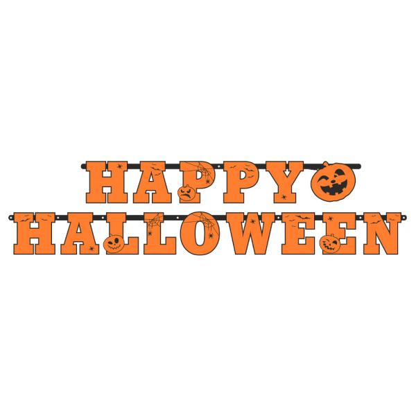 Happy Halloween Kirjainnauha Orange