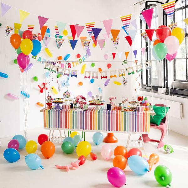 Kirjainviirinauha Happy Birthday Monivärinen 1,7 m