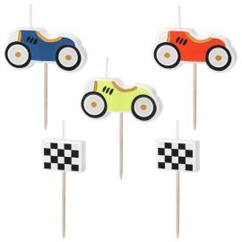 Kakkukynttilät Racing 5 kpl
