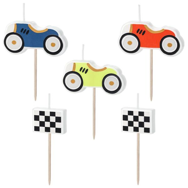 Kakkukynttilät Racing 5 kpl