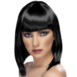 Glamour Peruukki Otsatukalla Musta