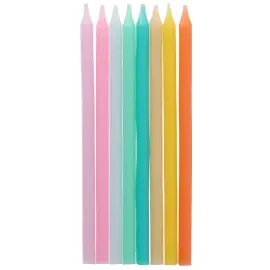 Kakkukynttil&auml;t Pastelli 10 cm 24 kpl
