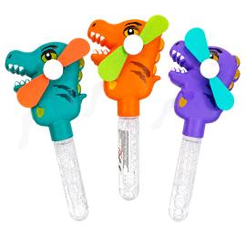 K&auml;sik&auml;ytt&ouml;inen Dinosaurus Tuuletin 35 ml Saippuakuplanesteell&auml; 20 cm