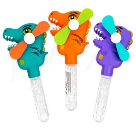 K&auml;sik&auml;ytt&ouml;inen Dinosaurus Tuuletin 35 ml Saippuakuplanesteell&auml; 20 cm