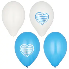 Oktoberfest Ilmapallot Valkoinen/Sininen 20-kpl