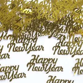 Happy New Year Kultakonfetti