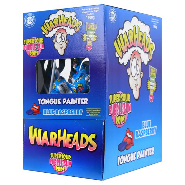 Warheads Tikkari Super Kirpeä Blue Raspberry