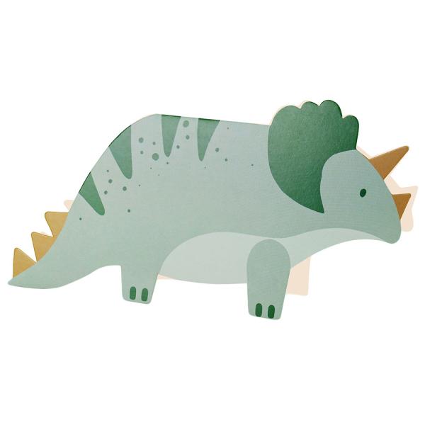 Triceratops Kutsukortti Kirjekuorella 6 kpl