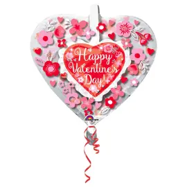 Happy Valentines Day Tupla Ilmapallo