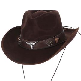Cowboyhattu Ruskea Tekonahka Western