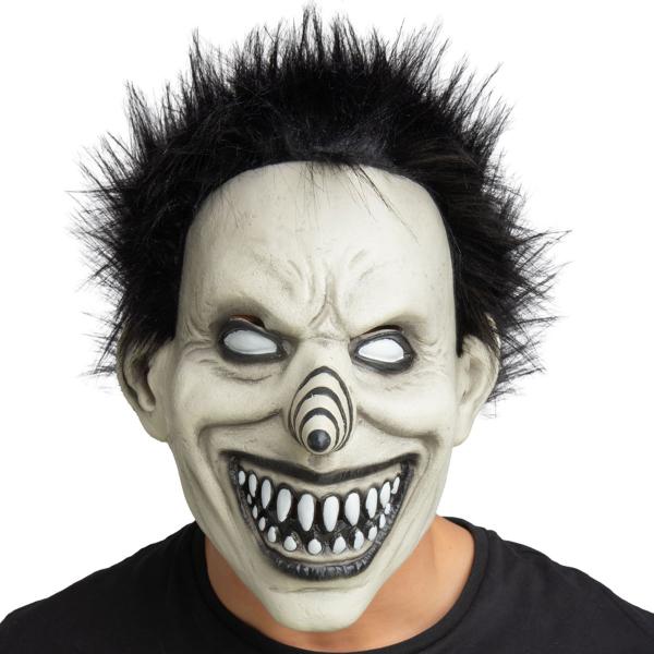 Lateksinaamio Hymyilevä Klovni Hiuksilla