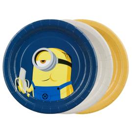 Minions Paperiset J&auml;lkiruokalautaset 18 cm 6 kpl