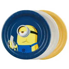Minions Paperiset J&auml;lkiruokalautaset 18 cm 6 kpl