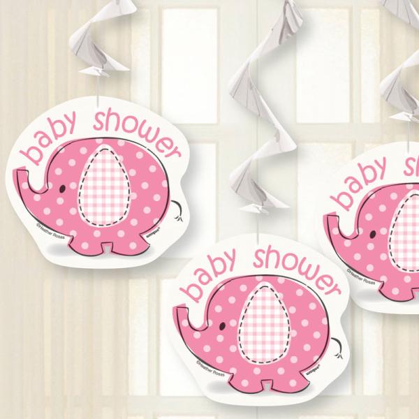Baby Shower Girl Riippuvat Koristeet Umbrellaphant