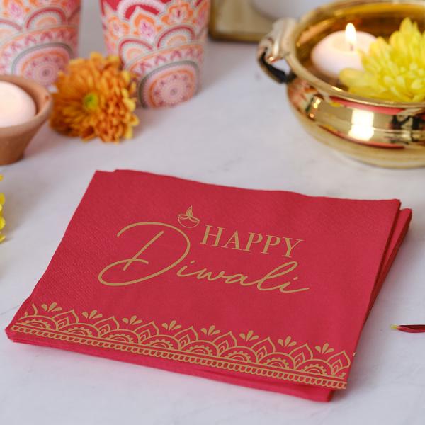 Servetit Happy Diwali 16 kpl
