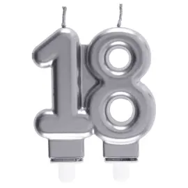 Kakkukynttilä 18 Hopea
