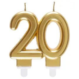 Kakkukynttilä 20 Kulta