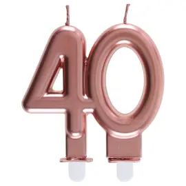 Kakkukynttilä 40 Ruusukulta