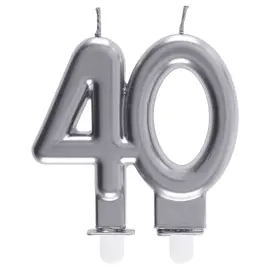 Kakkukynttilä 40 Hopea