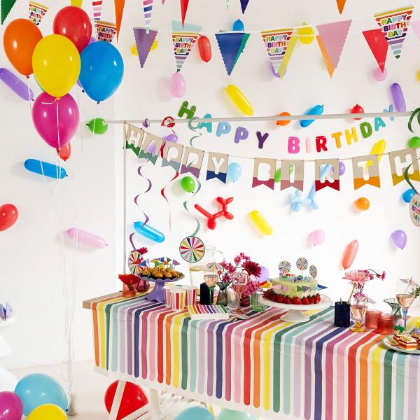 Kirjainviirinauha Happy Birthday Huopa 4 m