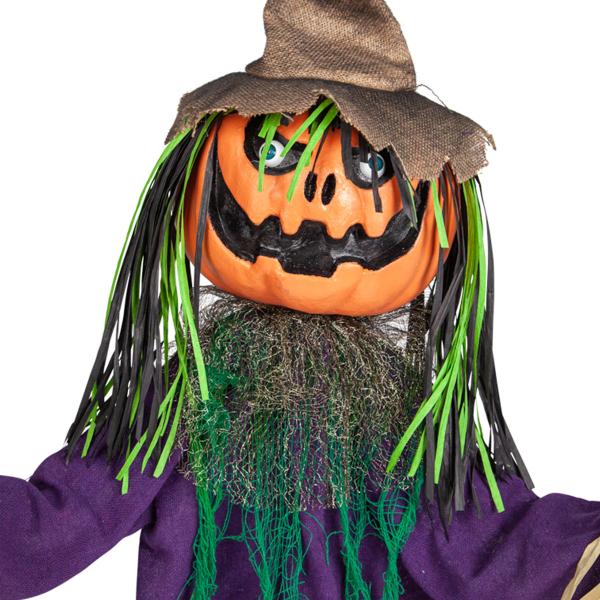 Animoitu Tanssiva Kurpitsa-linnunpelätin 115 cm