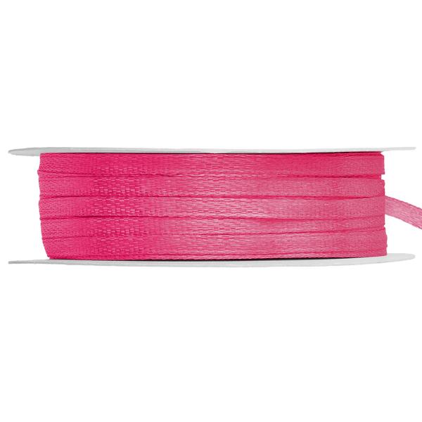 Satiininauha Tumman-pinkki 3 mm